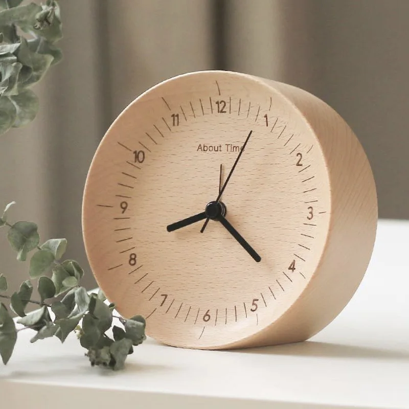 

Original Xiaomi Mijia Mute Movement Wooden Alarm Clock Wood Desktop Table Clocks Watch Xmas Gift For Office Xiaomi Smart Home