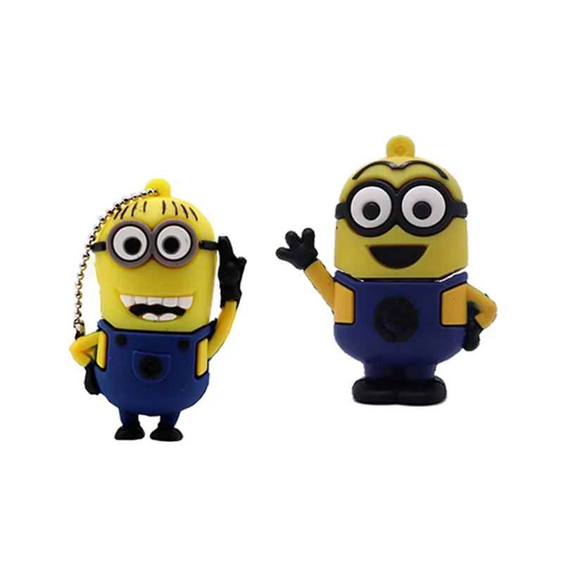 

USB stick pen drive cartoon cute Minions usb flash drive 128GB real capacity memory stick 4G 8G 16GB 32GB 64GB creative pendrive