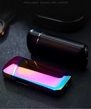 

Plasma USB Cigarettes Lighter Double Arc For Smoking Ciga Electronic Lighter Can Engrave Name