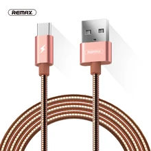 Remax Metal Spring wire USB Type C Data Sync Cable 2.1A Fast Charging usb c Cables for xiaomi 4C MI5 redmi 4 pro for samsung S8 remax type c fast charging data sync cable