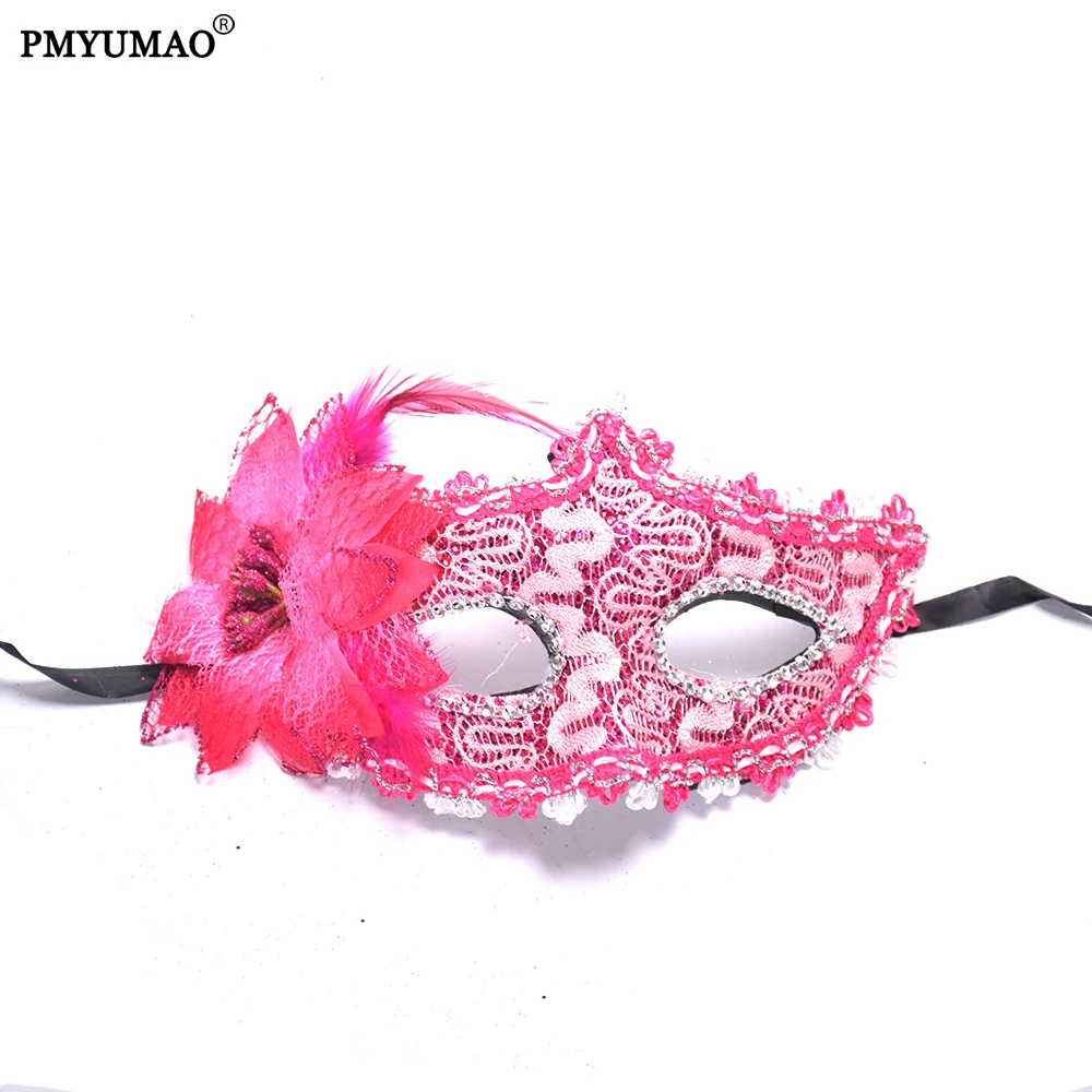 5pcs/lot Masquerade decoration props mask lace painted inlay