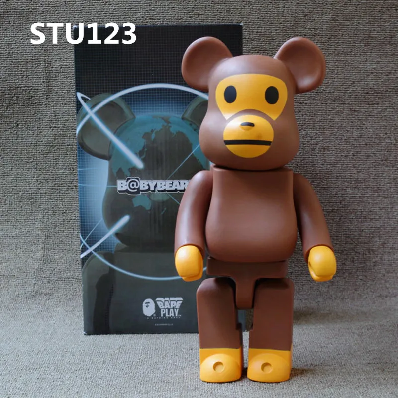 

11 Inches Bearbrick 400% Be@rBrick Orangutan Apes Animal version PVC Action Figure Collectible Model Toy Box 28cm N592