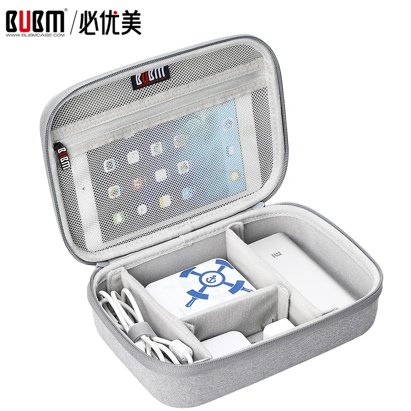  BUBM bag for power bank digital receiving accessories case for7.9" ipad cable organizer portable si