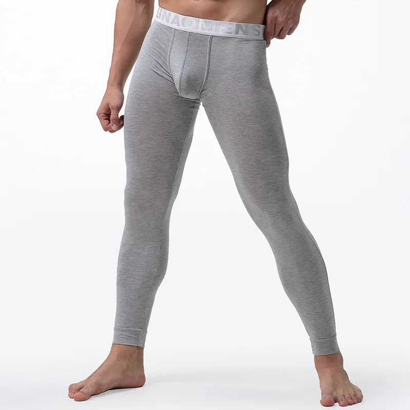 Mens Long Johns Underwear Solid Color Male Leggings Hombre Sexy Thermal Underpants Modal Elasticity Soft Termico Long Johns Mens Long Johns Underwear Solid Color Male Leggings Hombre Sexy Thermal Underpants Modal Elasticity Soft Termico Long Johns