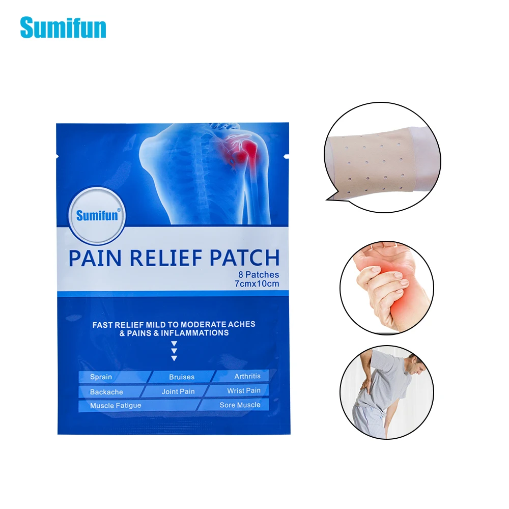 Sumifun 64pcs Pain Relief Patch Shoulder Pain Relief Patch Back/Neck