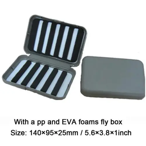 Риверранс реалистичные мухи Аддис сухие мухи форель мухи УФ 4 цвета с коробкой для мух - Цвет: 16 Size With PP box