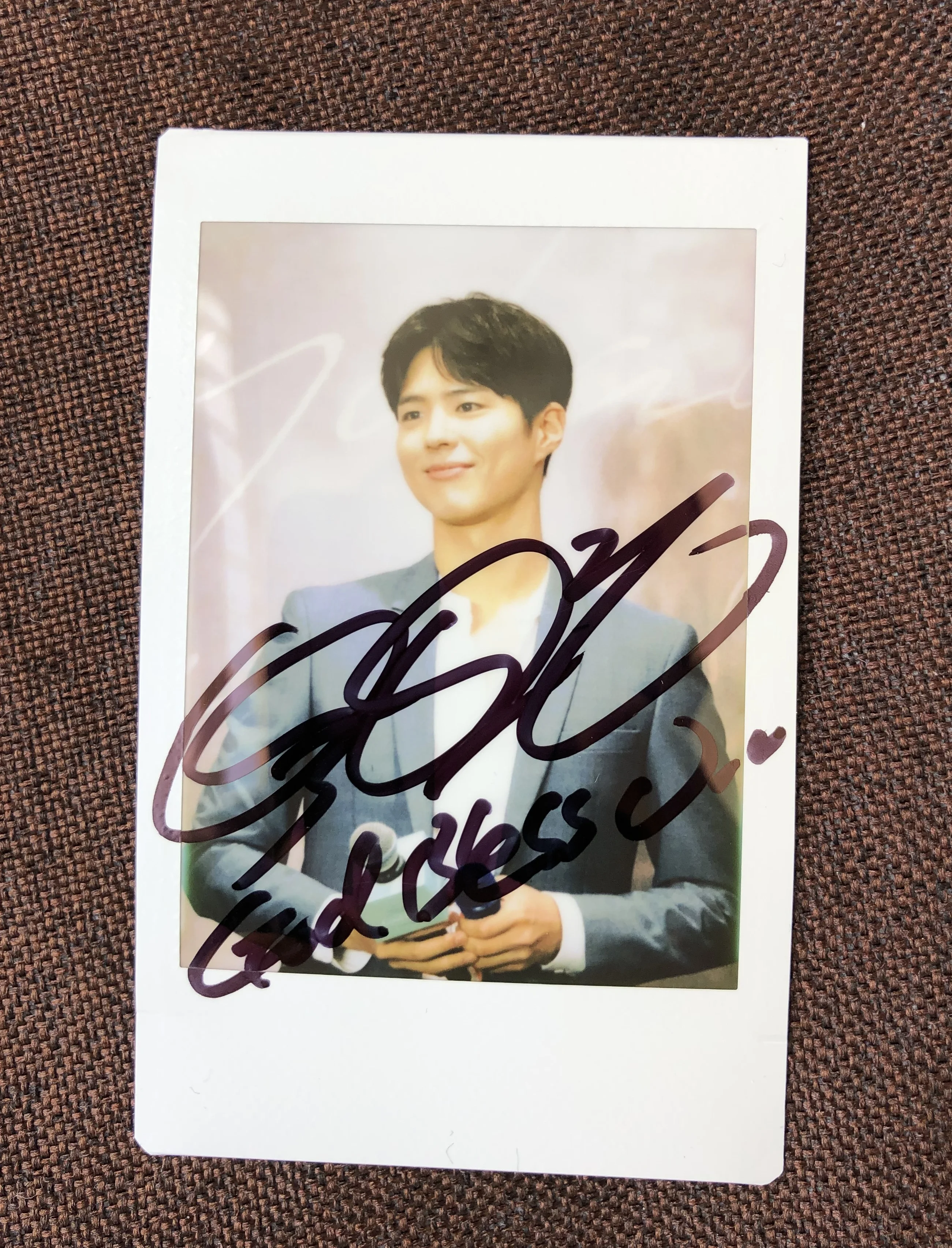 

hand signed park bo gum autographed polaroid autograph in ink 4 versions 072019