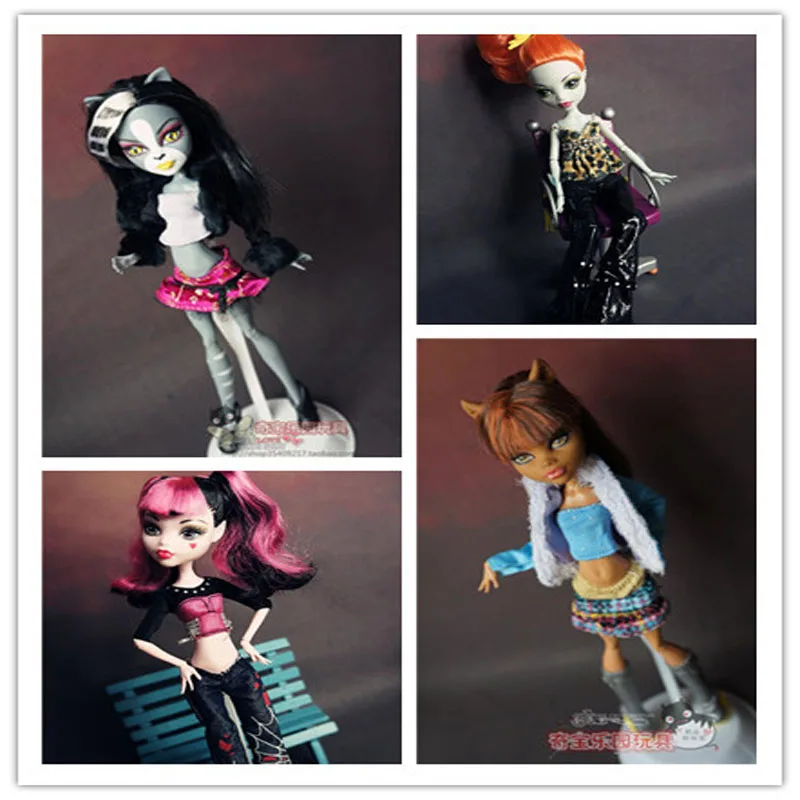 

20 pcs/lot Monster Fashion Clothes,High Quality Original Clothing, Dresses, Accessories For Monster High Doll Party