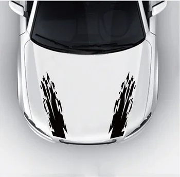 

2Pcs Flash Stripe Sport Hood Vinyl Car Sticker Cool Flash Stripes Car Decal for Car Window Body Decoration CA1123