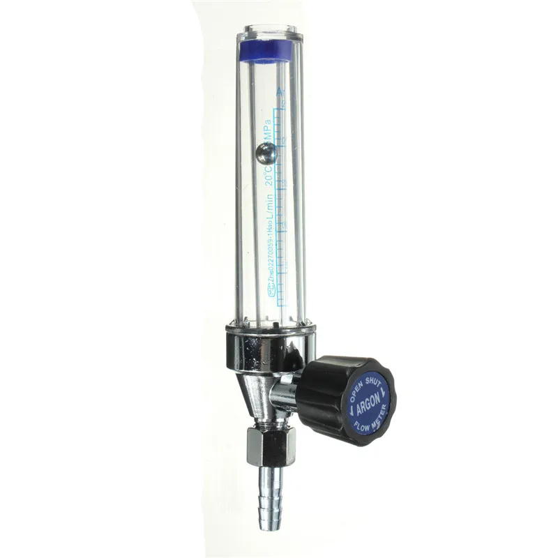 

0.15 MPA Electrical Tool Parts 1/4PT Thread 7mm Barb Argon Gas Flow Meter Welding Weld Regulator