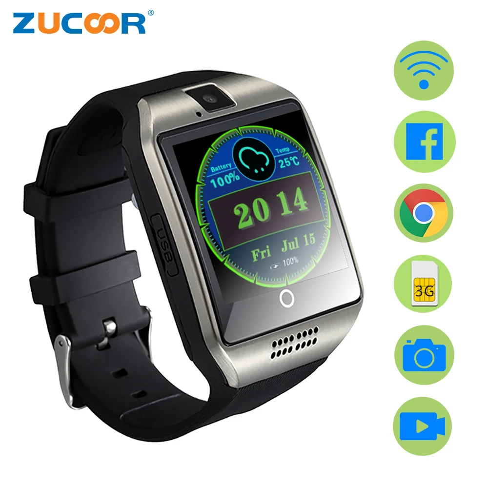 Android Smart Watch Phone 3G GPS WiFi Fashion Wristwatch