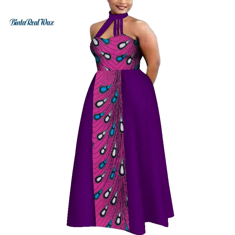 Летние модные Лоскутные Африканские Восковые платья с принтом для женщин Bazin Riche платье на бретельках традиционная одежда в африканском
