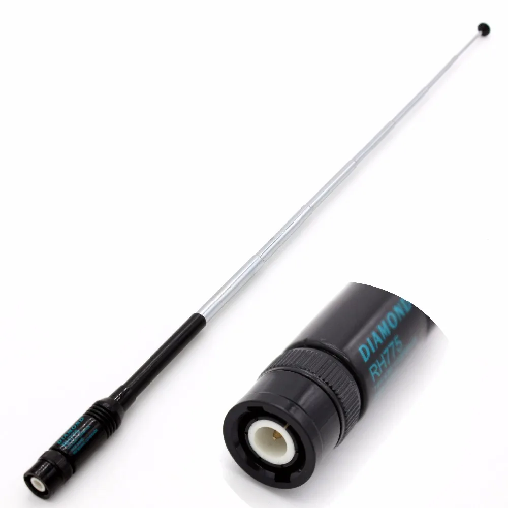 

Diamond RH775 BNC Dual wide Band Telescopic antenna For Icom two way radio IC-V85 IC-V80 IC-V82 TH-48A TH-22AT CP500 CP520