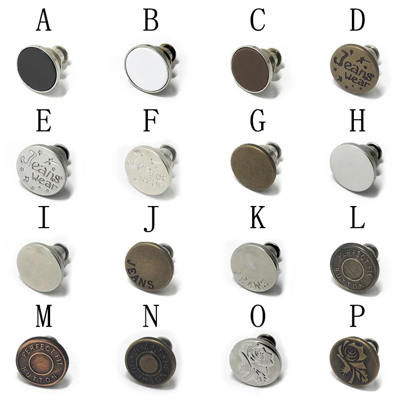 5 шт. Nailless I-Button, Металлическая пуговица, одежда, джинсы, кнопка, съемный регулируемый пояс со съемными пуговицами
