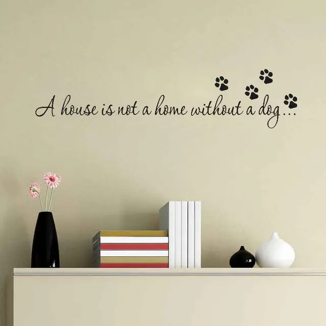 Mode Huis Thuis Brief Muurstickers Zonder Een Hond Art Decal Muur ... Mode Huis Thuis Brief Muurstickers Zonder Een Hond Art Decal Muur ...
