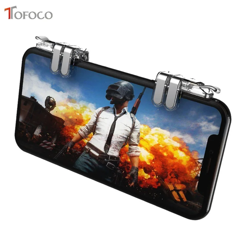 

PUBG Gamepad Trigger Fire Button Aim Key Smart phone Mobile Joysticks Game L1R1 PUBG Shooter Controller For PUBG Moblie P60