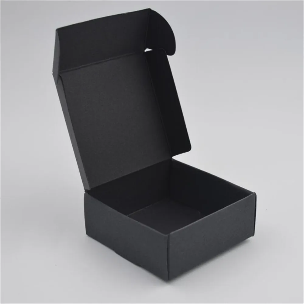 Новая маленькая крафт-бумага коробка коричневый картон мыло ручной работы в коробке белая крафт-бумага подарочная коробка черная упаковка коробка для ювелирных изделий