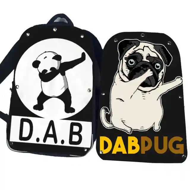 Funny Dabbing Unicorn Dog Skull Backpack Pug Teenagers Boys Dab Panda Kids Children School Book Bags Funny Dabbing Unicorn Dog Skull Backpack Pug Teenagers Boys Dab Panda Kids Children School Book Bags