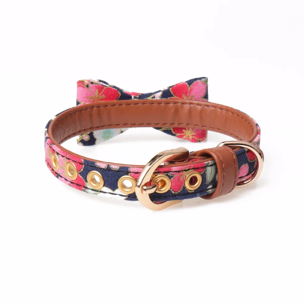 Lovely Bow Cat Dog Collar Necklace Puppies Cat Collar Leatherwear Adjustable Cat Collars For Pet Supplies Cat And Dog Universal Lovely Bow Cat Dog Collar Necklace Puppies Cat Collar Leatherwear Adjustable Cat Collars For Pet Supplies Cat And Dog Universal