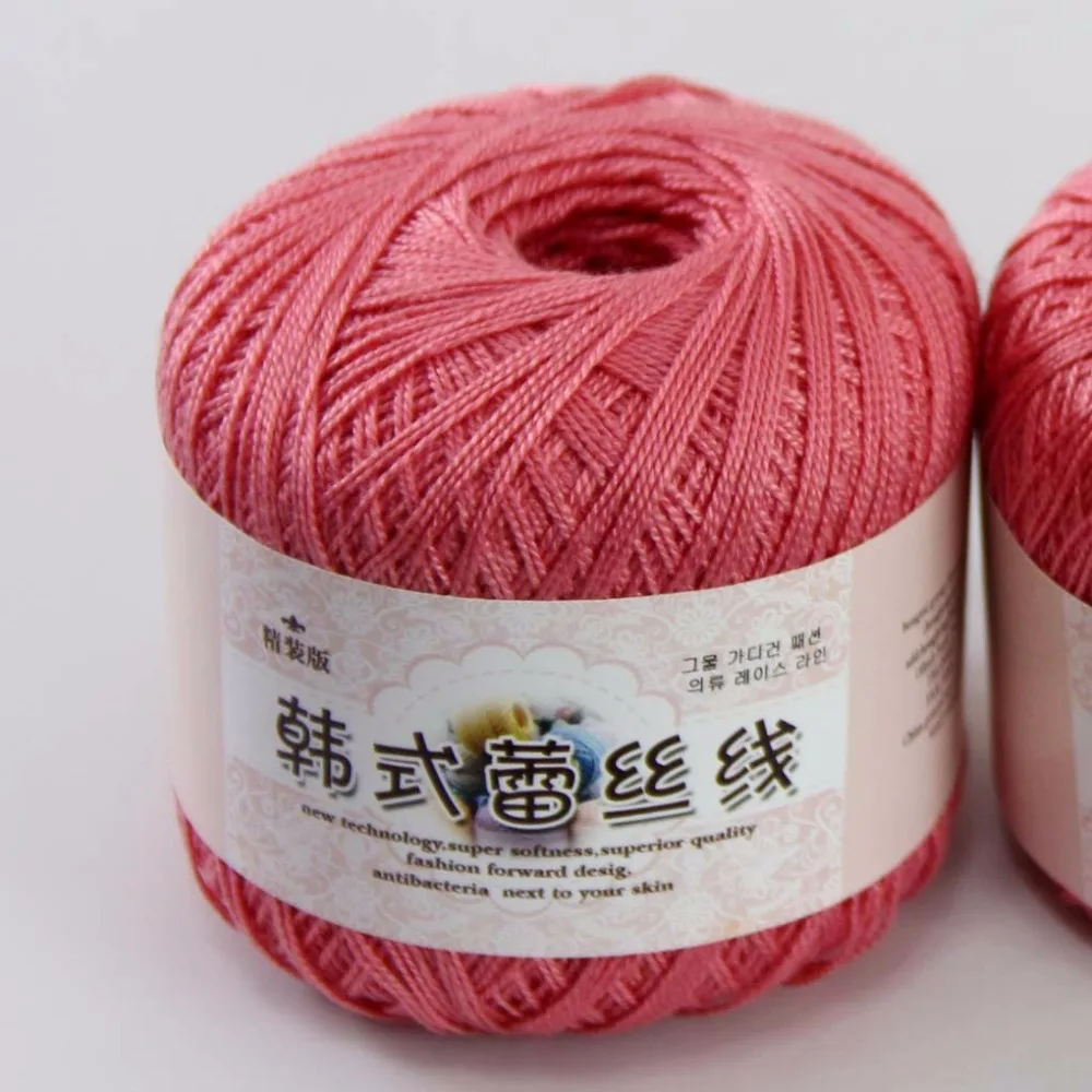 Free shipping 2 BallsX50g High quality soft 100 Cotton Crocheted Yarn