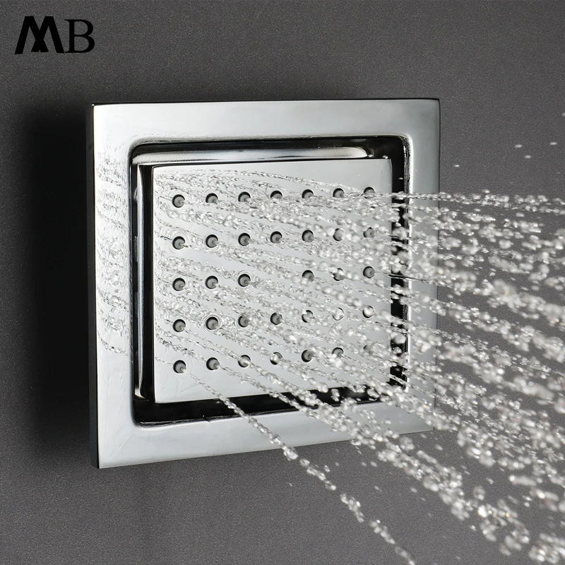 100mm Shower Spray Jet Rainfall Shower Body Jets With Embedded Box