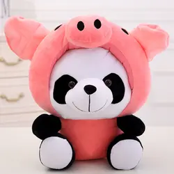 Творческий Плюшевые зодиака игрушка-панда, фаршированные розовый поросенок панда кукла подарок около 35 см