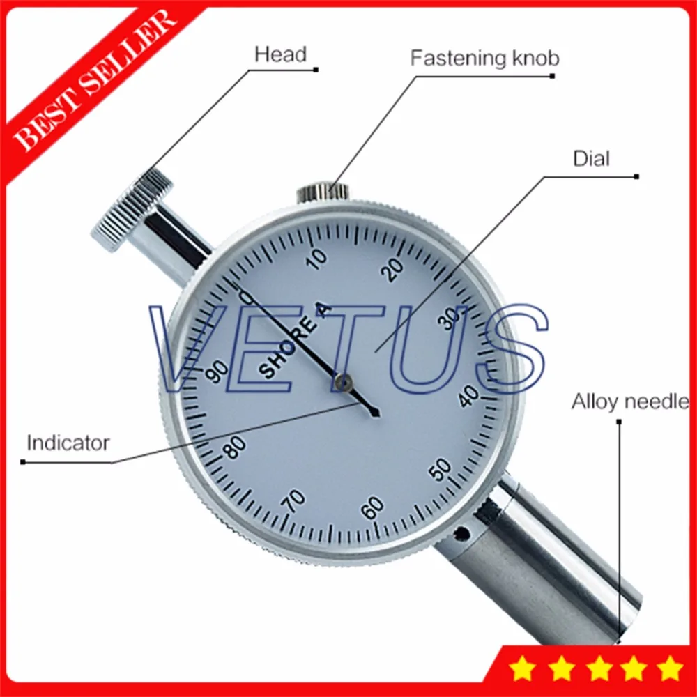 US $264.60 LACYJ Single Pointer Shore A Hardness Test Stand Station with included LXA1 Analog Dial penetrometer Shore Durometer