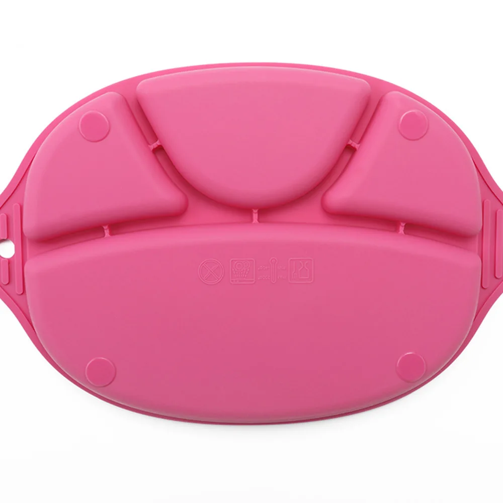 Children dish New food-grade silicone Baby Infant Cute Feeding Plate Fruit Dishes Kids Child plate Tableware