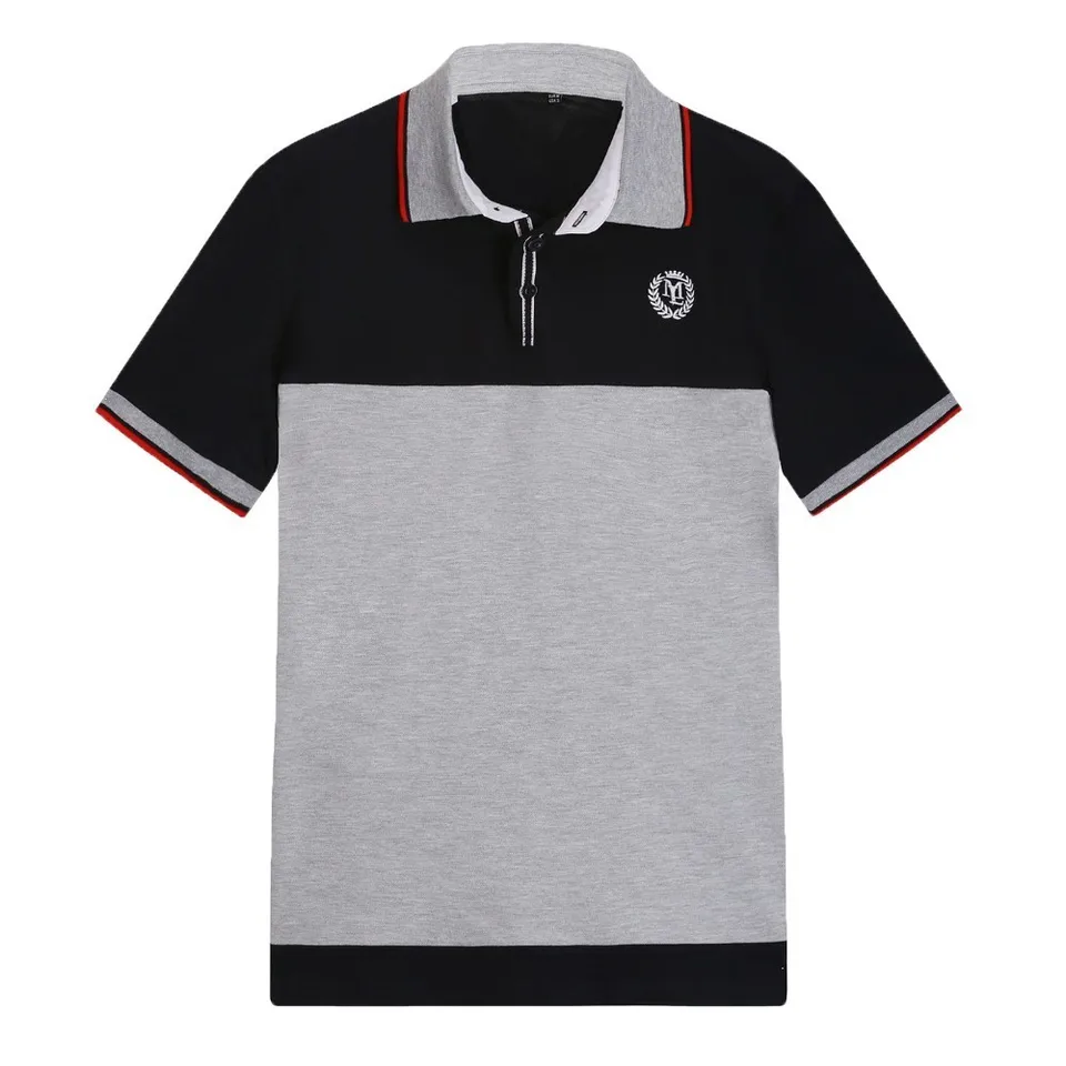 patchwork polo shirt