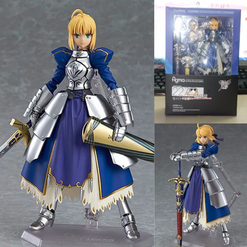 Игрушка мечты аниме Fate stay night Figma227 Ubw Zero Saber Knight Girl Arthur ПВХ фигурка коллекция игрушек куклы 15 см