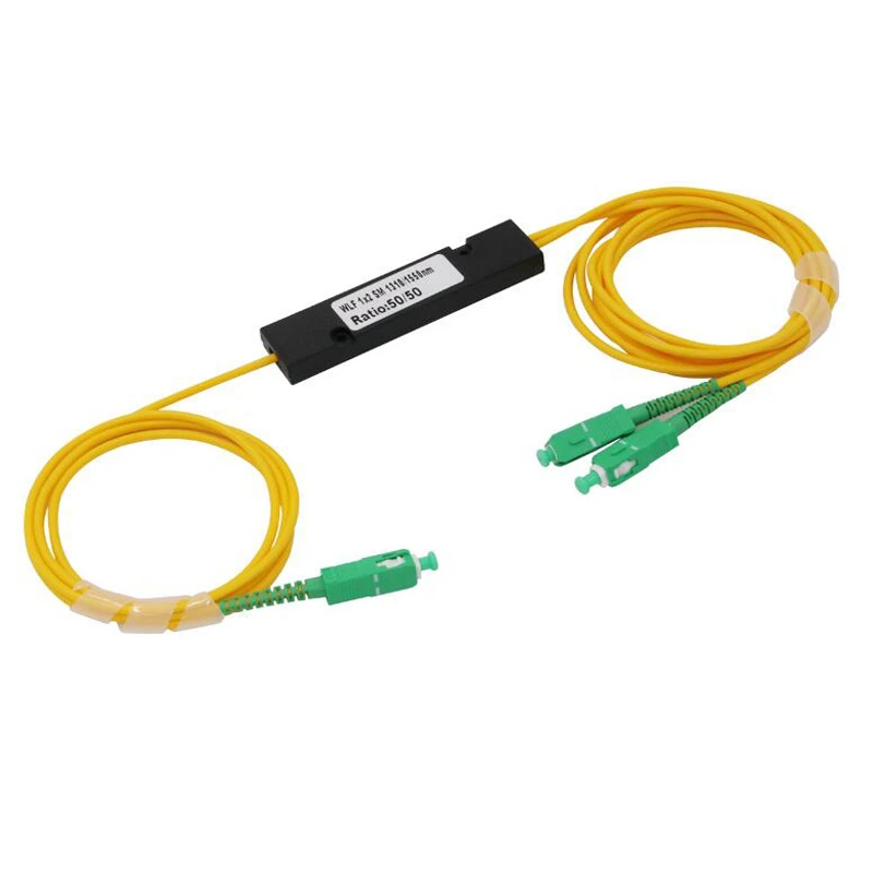 SC APC PLC 1X2 50/50 Fiber Optic splitter SC APC Single Mode FBT Optical Splitter Optical Coupler|Fiber Optic Equipments| - AliExpress