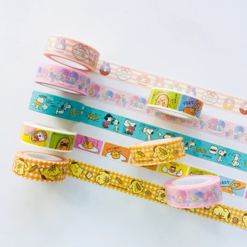 

1.5cm*10M Melody Twin Star Gudetama Paper Masking Washi Tape Album Notebook Decor