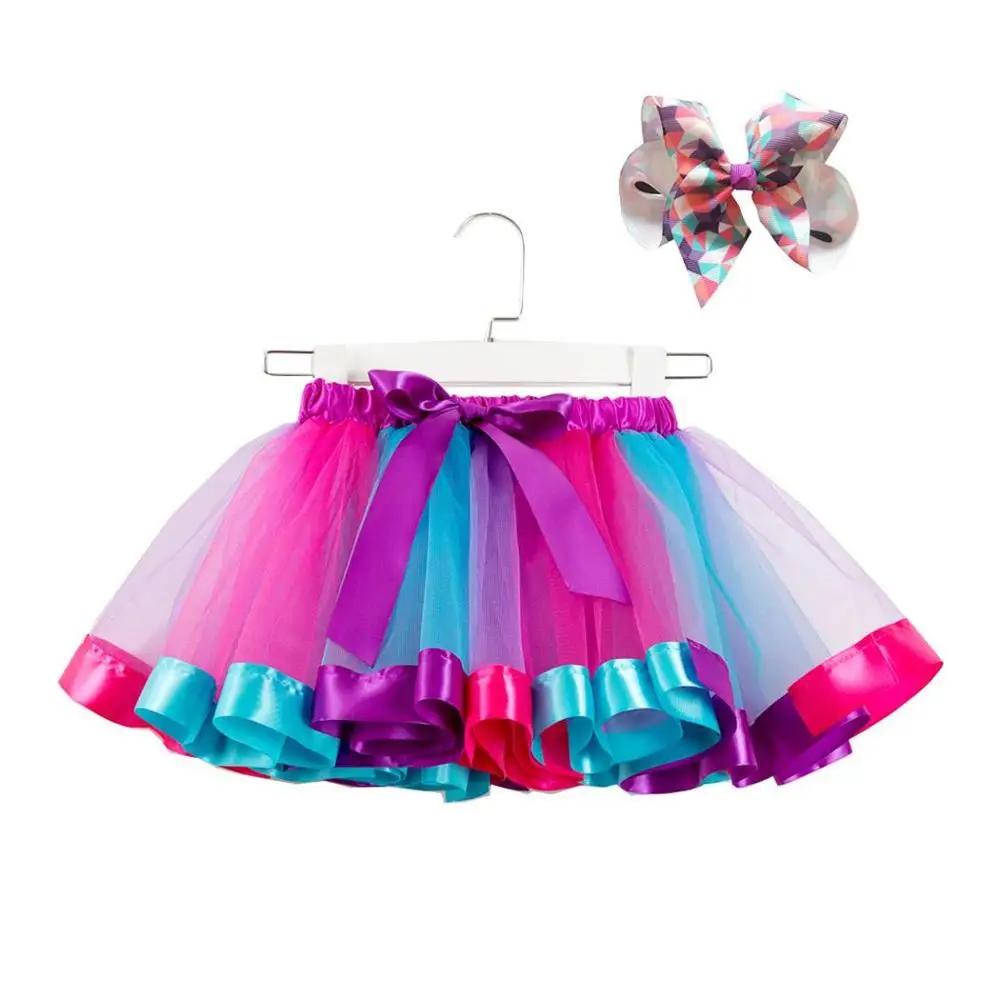 Детская юбка для девочек; одежда принцессы; летняя юбка-пачка для малышей; одежда для дня рождения для детей 3, 6, 8 лет; детская одежда для девочек - Цвет: As picture