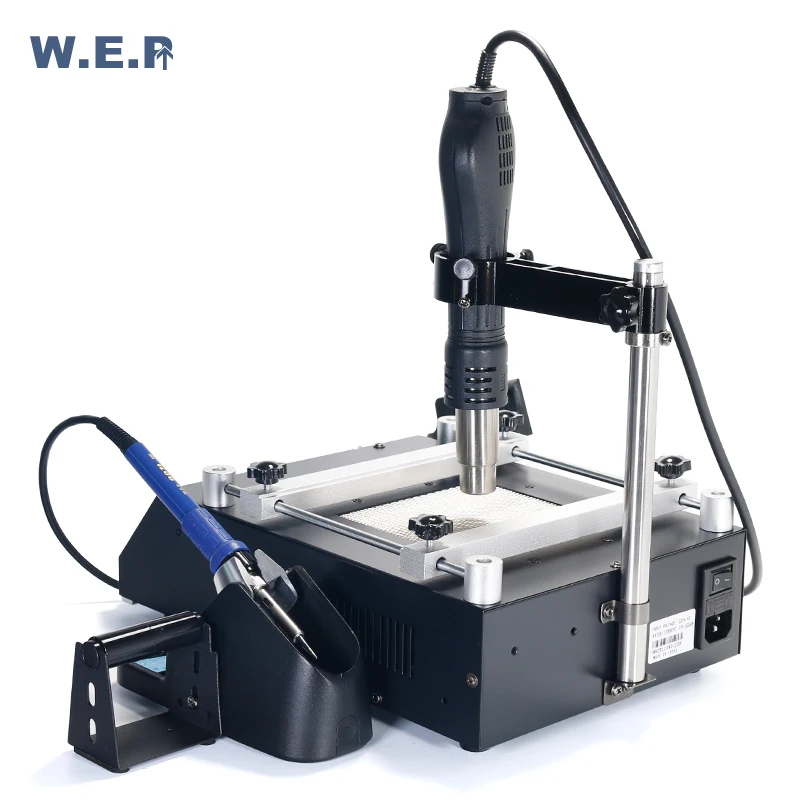 WEP 853AAA+ Program -Controlled BGA Rework Station Automatic Preheating Hot Air Gun Desoldering Solder Iron Soldering Station WEP 853AAA+ Program -Controlled BGA Rework Station Automatic Preheating Hot Air Gun Desoldering Solder Iron Soldering Station