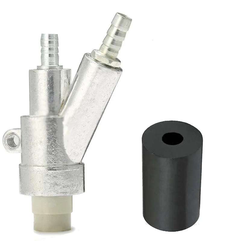

Silver Air Sandblaster Gun Kits Stainless Steel Spray Gun +Black Boron Carbide Nozzle DIY Power Tools