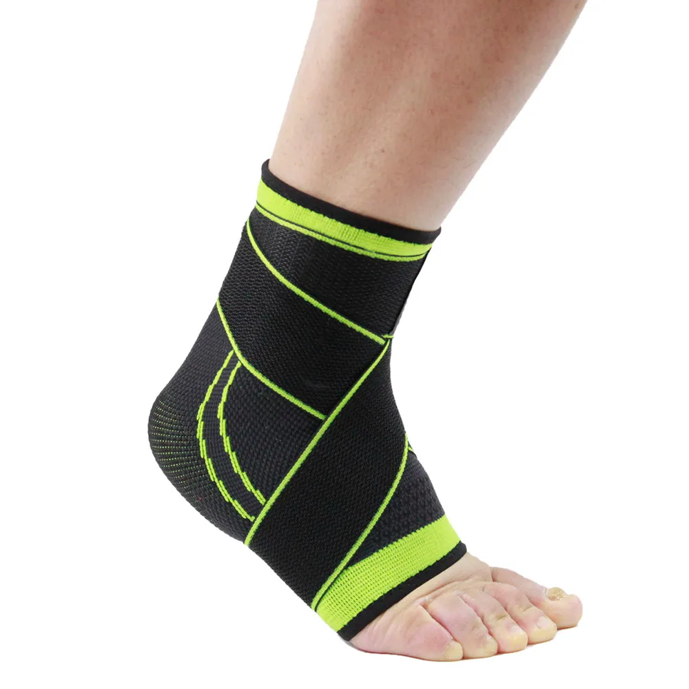 1PC Black Right Left Foot Ankle Protector Sports Ankle Support Elastic ...