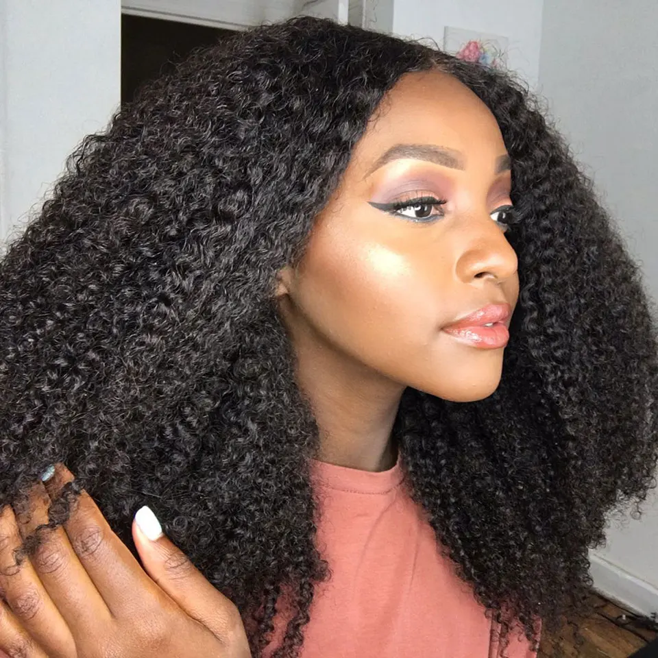 Skup YVONNE 4A 4B perwersyjne kręcone klip w doczepy z ludzkich włosów brazylijski dziewiczy włosy 7 sztuk zestaw 120g Natural Color