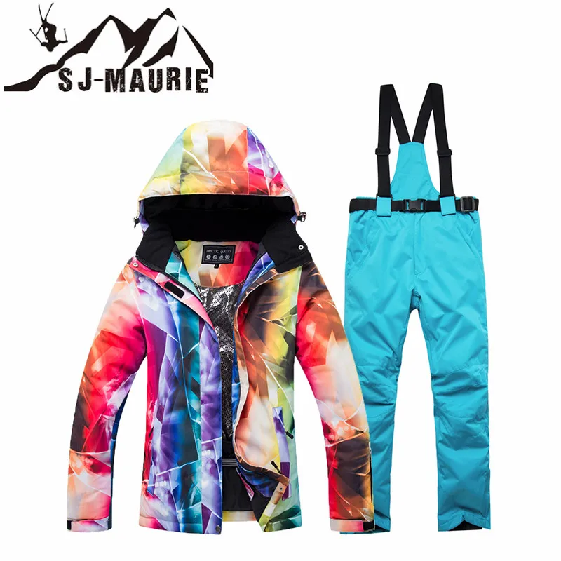

Winter Ski Suit Women Brands High Quality Ski Jacket and Pants for Women Warm Waterproof Windproof Skiing and Snowboarding Suits