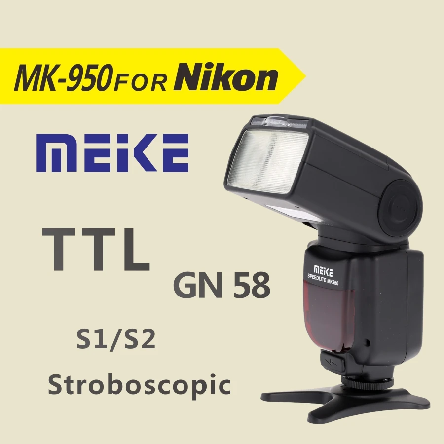 Meike  950 TTL i-TTL Speedlite 8   Flash  Nikon D7100 D7000 D5200 D5100 D5000 D3100 D3200 D600 D90 D80 D60