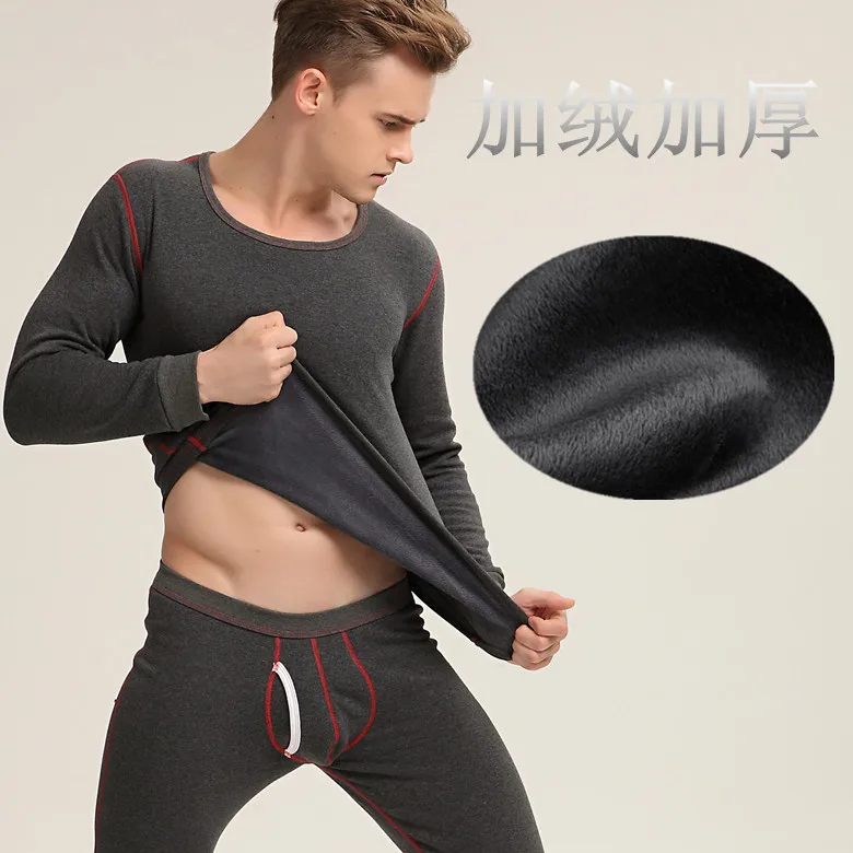 Brand Men Long Johns Mens Thermal Underwear Men Winter Set Warm Long