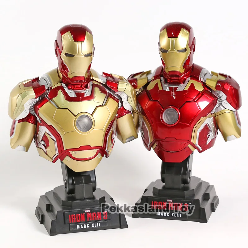 

Iron Man MK 43/ MK 42 Bust Light Mark XLIII PVC Action Figure Toy Doll Gift