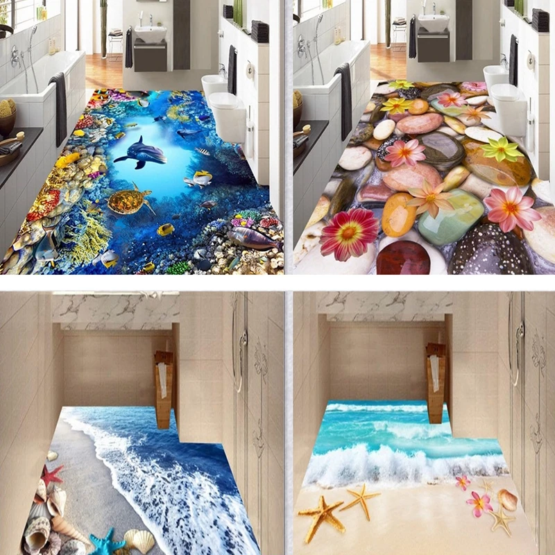

Nordic 3D Printed Large Carpets Ocean Garden Landscape Floor Mat Soft Anti-slip Area Rugs for Living Room Decor Parlor Tapete