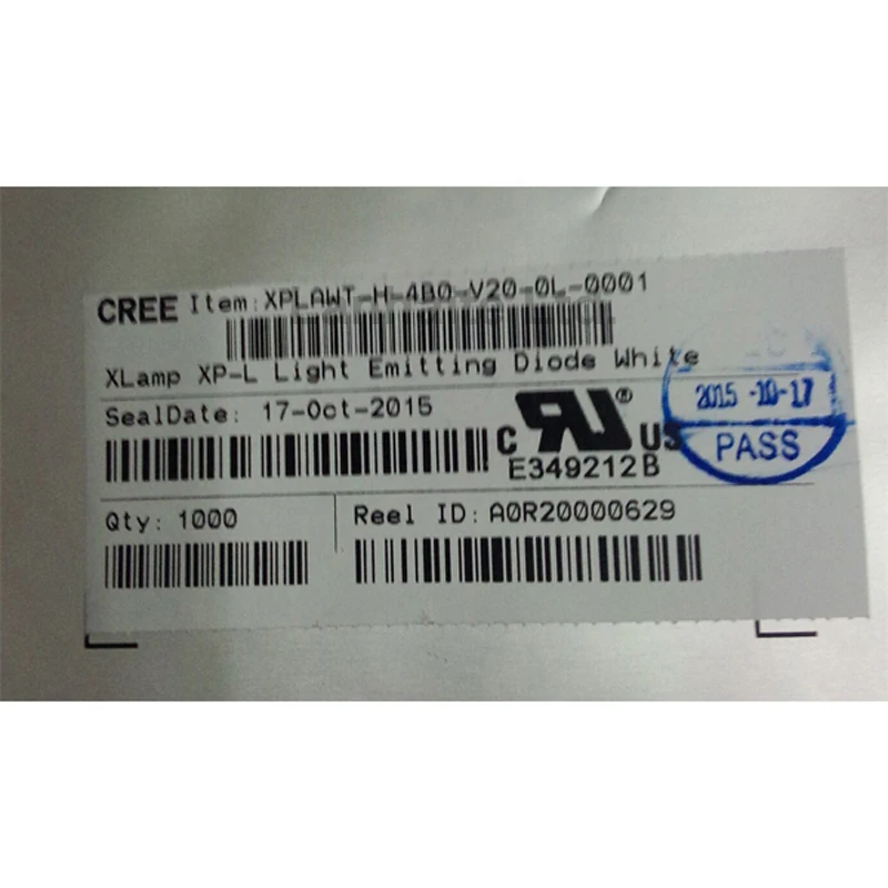Cree XP L HI V2 4B нейтральный белый 4500K 4700K светодиодный излучатель может с голой или 16