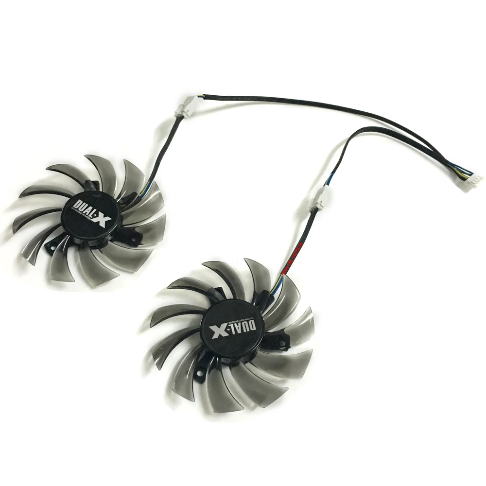 Кулер VGA для видеокарты MSI R5750 R6750 R6670 вентилятор 2 шт./лот 75 мм 12 В постоянного тока 0
