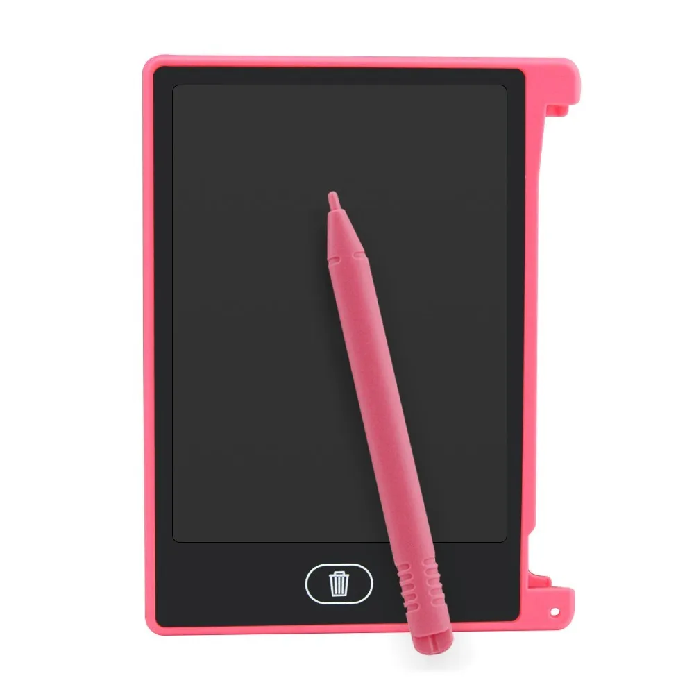 CHUYI 4,4 дюймов ЖК-Планшет мини цифровой электронный художественный блокнот ультра тонкий блокнот для рукописного ввода блокнот для рисования для детей - Цвет: Розовый