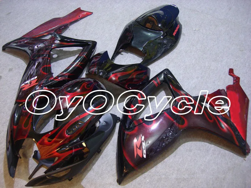 

For 06-07 Suzuki GSXR600 GSXR750 K6 K7 GSXR 600 750 Injection Motorcycle ABS Fairing Bodywork Kit 2006 2007 Black Red