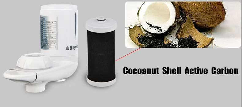 Коснитесь Фильтр для воды 3 шт. замены фильтра кокосовый активированный уголь очистки фильтра кран фильтр для воды purifer лечения