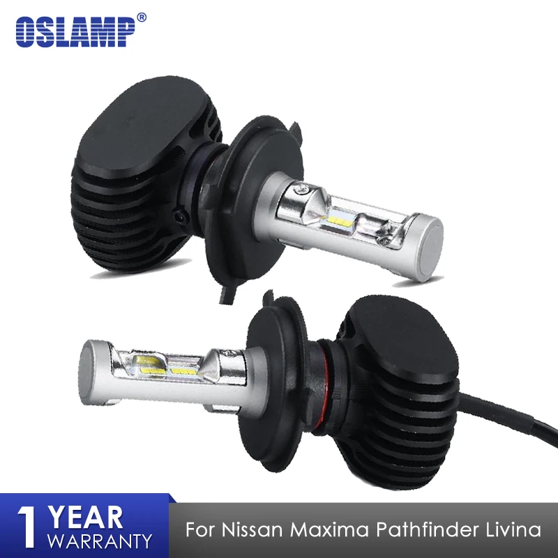 Светодиодный фонарь Oslamp для Nissan Maxima Pathfinder Livina H4 Hi Lo Beam COB Chips автомобильные лампы
