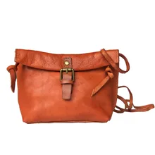 

2018 women bag genuine leather retro small black female crossbody bags