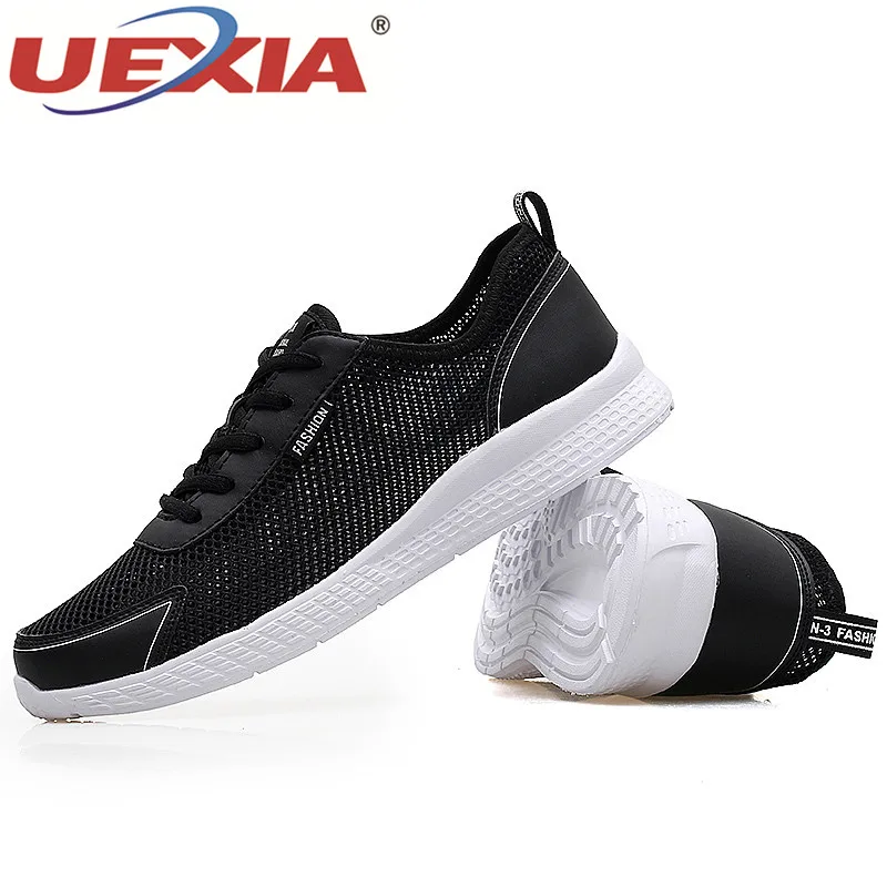 UEXIA тканые повседневная обувь Для мужчин дышащая мужская Tenis Masculino Sapatos открытый